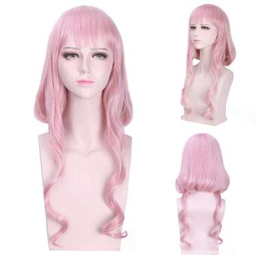Verish LOL-127 wig rambut daily lolita cosplay love nikki wedding pink panjang