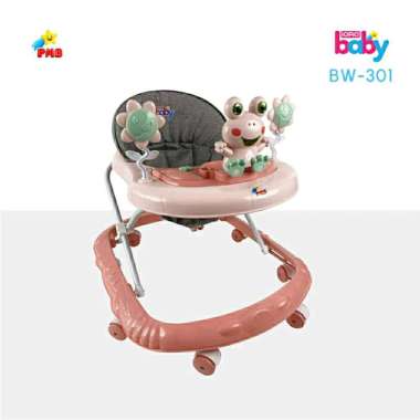 BABY WALKER PMB BW-301 APOLO BELAJAR JALAN BAYI WALKER LATIHAN JALAN ANAK WITH MUSIK PMB BW-301 PINK