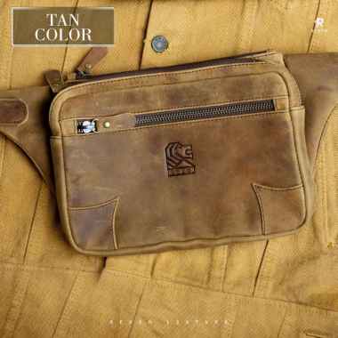 Verish Tas Selempang Weistbag Waist Shoulder Waistbag Wesbag Weisbag Bag Slempang Pria Kulit Asli Re