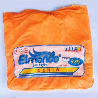 Jas Hujan Jaket Celana ELMONDO Ceria Murah Type 935- SETELAN oren 935 Elmondo