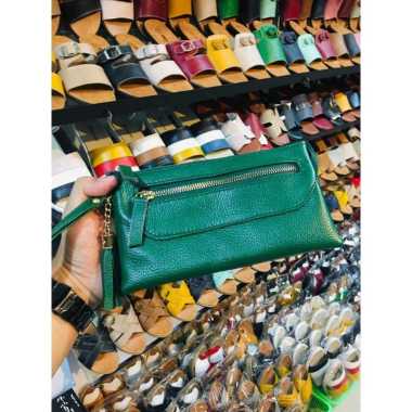 VERISH DOMPET KULIT GARUT TERLARIS MODEL RAWIS DOMPET KULIT WANITA ASLI GARUT Hijau
