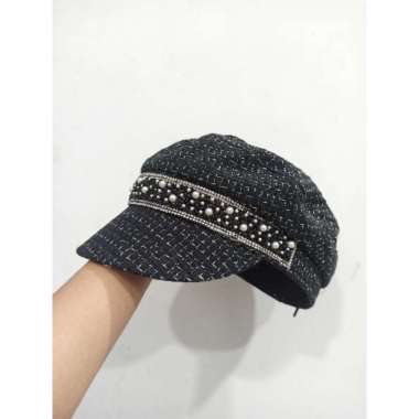 Verish Topi baret wanita barret fashion korea Import 005 Hitam