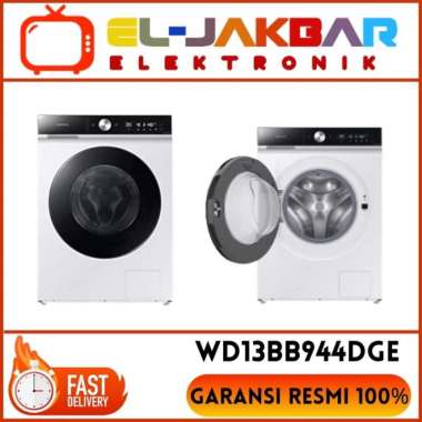 Mesin cuci front loading Samsung wd13bb944dge 13/8kg Bespoke AI Washer