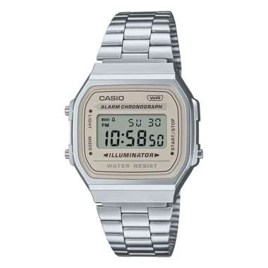 CASIO ORIGINAL - CASIO A168WA-8A - JAM TANGAN WANITA JAM WANITA CT - STAINLESS CASIO A168WA-8A A168W