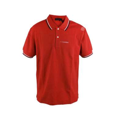 Prada Bright Red Signature Stripe Polo Shirt Prada
