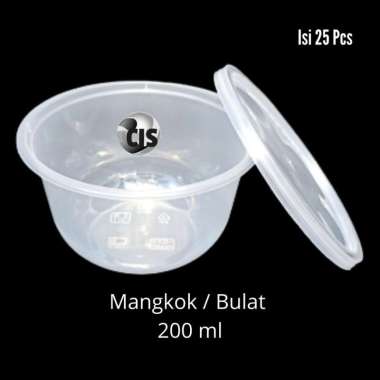 Thinwall Bowl 200 ml / Thinwall Mangkuk Plastik 200 ml (25 Pcs)