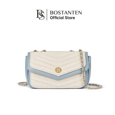 Tas Wanita Tas Selempang Import Sling Bag Cewek Korea - Vivian Sling Bag Warna biru dan putih