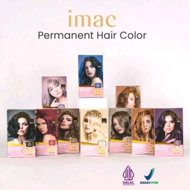 Imac Permanen Hair Color 30ml Pewarna Rambut Cat Rambut Ash Gray