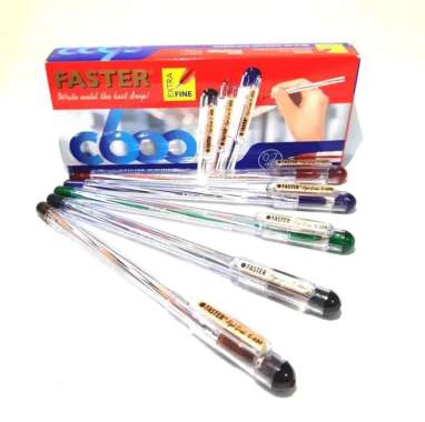 Pulpen Faster C600 / Faster Fine Pen Biru