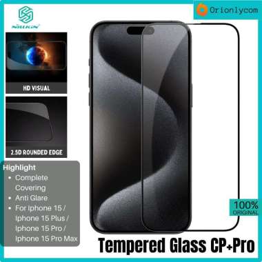 Tempered Glass Iphone 15/Plus/Pro/Pro Max NILLKIN CP+Pro Screen Protector Iphone 15 Pro Max Black