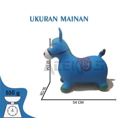 Mainan Tunggangan Kuda-Kudaan Jumping Animal Karet Tebal Aman Untuk Dinaiki - XL-1918001A Rusa