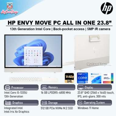 HP ENVY MOVE PC AIO 23.8" I5-1335U 16GB RAM 512GB SSD QHD