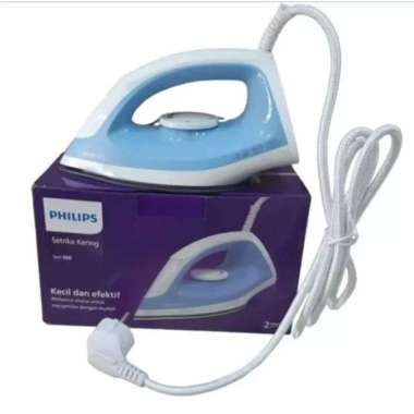 Setrika Philips DST0510 Tapak Anti Lengket / Setrika Philips Seri 500 Philips DST0510 BIRU