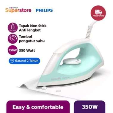 Setrika Philips DST0510 Tapak Anti Lengket / Setrika Philips Seri 500 Philips DST0510 HIJAU