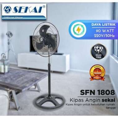 Sekai Kipas Angin Berdiri 18 inci SFN-1808 / Stand Fan 18 Inch sfn 1808 Sekai Kipas Angin Besi 18" s