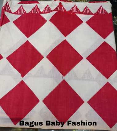 Kain Jarik Motif Polang Bali Halus Dan Tebal Cakep Merah Putih