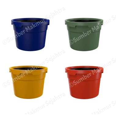 Pot Tanaman / Pot Bunga Plastik Besar Penguin 150 Liter - POT 150 orange