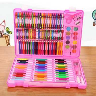 FG Crayon Anak Set 86pcs / Krayon Mewarnai Anak 86pcs / Pensil Warna Set 86pcs CRAYON 150PCS PINK