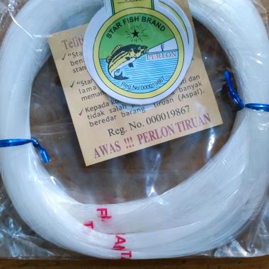Senar Perlon Star Fish putih uk 30lb sampai 150lb 100lb