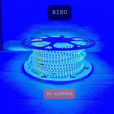LAMPU LED STRIP HINOMARU / LED SELANG 5 METER + COLOKAN KONEKTOR Biru