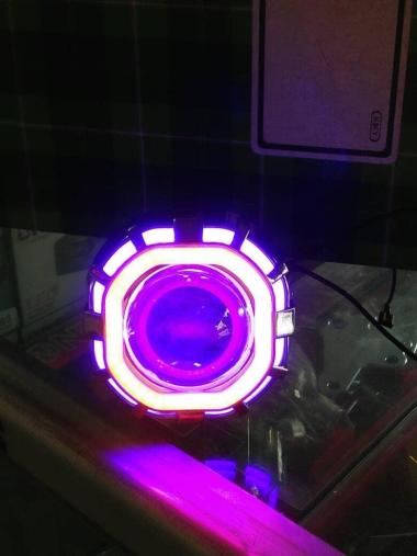 LAMPU PROJI LED MODIF SEMUA MOTOR Biru - KOTAK