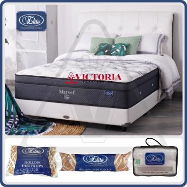 Elite Marvel 180 x 200 180x200 Full Set Fullset Springbed Spring Bed Matras Kasur Bedset Surabaya
