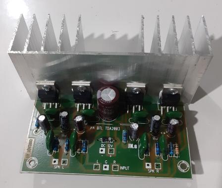 POWER AMPLI BTL TDA2003 STEREO DC12V