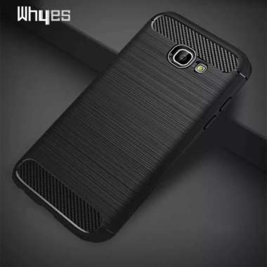 SAMSUNG A5 2017 A520 SOFTCASE CARBON FIBER CASING RUGGED SHOCKPROOF
