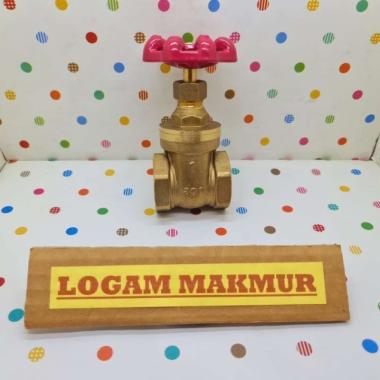 STOP KRAN KUNINGAN 1/2" MODEL PUTAR (GATE VALVE) - ONDA ORIGINAL