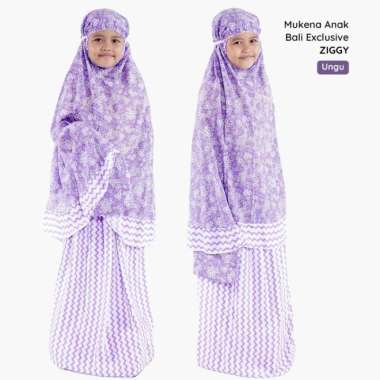 Mukena bali anak ziggy mukena katun mukena anak cantik mukena Semua Ukuran Multicolor