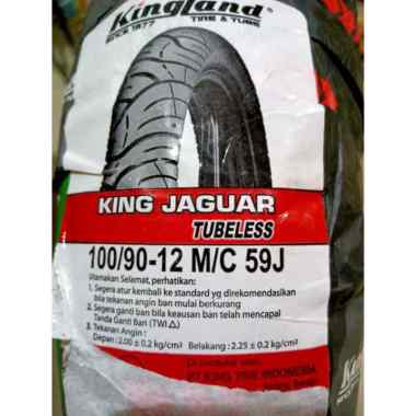Kingland Jaguar BAN LUAR TUBELESS KINGLAND 100/90-12 KING JAGUAR Tubeless