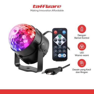 Proyektor LED Lampu Disco TaffLED w/ Remote Control EU Plug - CY-LV-RG