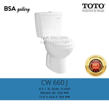 KLOSET DUDUK TOTO CW660J / KLOSET DUDUK TOTO DUOBLOK CW 660 J