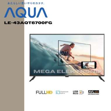 AQUA LE-43AQT6700FG LEDSmart Android TV 43 Inch TV+BRACKET