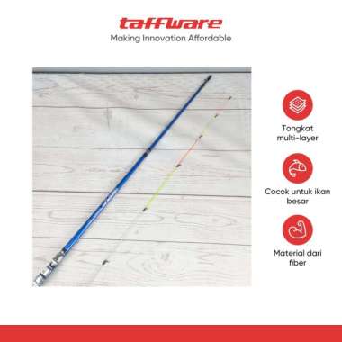 TaffSPORT Spartacus 180 Joran Pancing Carbon Fiber 2 Seg 1.8M Blue