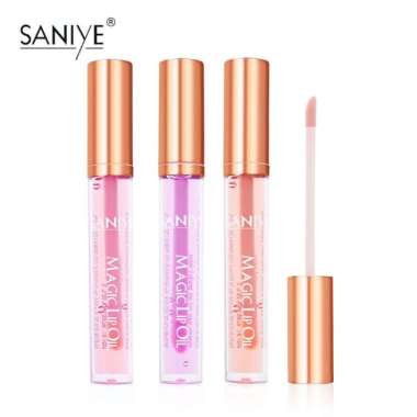 SANIYE Pelembab Lip Serum Bibir Moisturizing Lip Balm Lip Oil membuat bibir lembab lembut tanpa warn