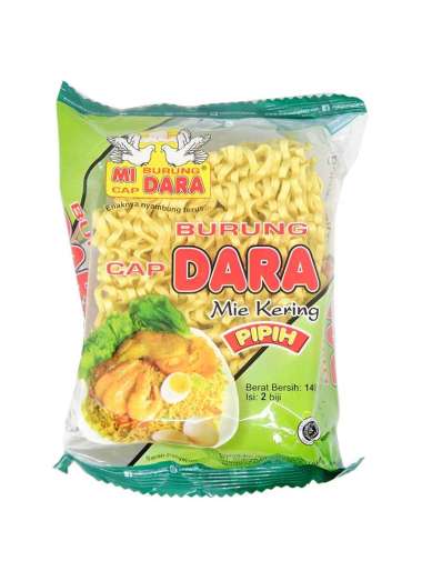 1 Pcs Mie Cap Burung Dara Mie Kering Pipih