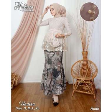 KEBAYA MODERN – SETELAN KEBAYA WISUDA XL 1SET NUDE
