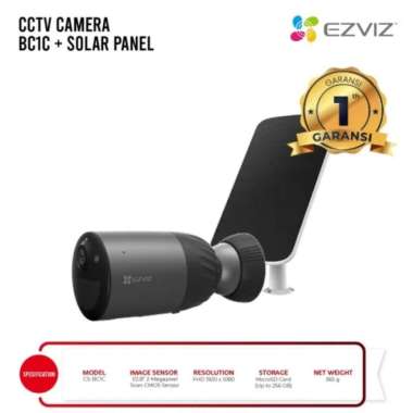 Ezviz BC1C Battery Ipcam 2MP Outdoor + Ezviz Solar Panel