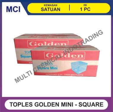 TOPLES GOLDEN KOTAK SQUARE MINI B / WADAH DESSERT BOX - 1 PC
