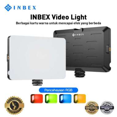 INBEX 6" Adjustable Color LED Video Lighting for Camera / Smartphone Studio Kit