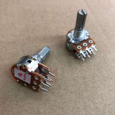 Potensio 10K Stereo A-Plus Potensiometer Aplus Hitam