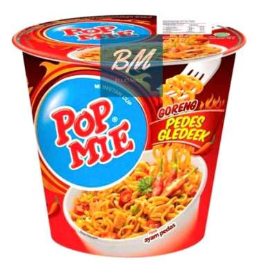 Promo Harga Indomie Pop Mie Instan Goreng Pedes Gledeek Ayam 75 gr - Blibli