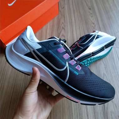 Nike Air Zoom Pegasus 38 Black White Chlorine Blue