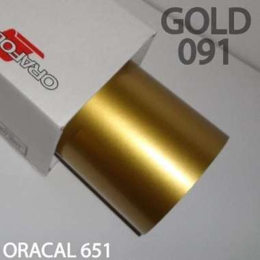 Stiker / Sticker Oracal 651 Gloss Mobil dan Motor Roll Gold Matte