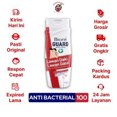 Promo Harga Biore Guard Body Foam Active Antibacterial 100 ml - Blibli