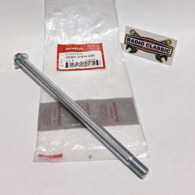 AS RODA BELAKANG AXLE RR WHEEL HONDA REVO 110 FI SUPRA X 125 FI 42301KWW640 ORI AHM