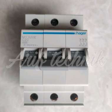 Mcb 3P MY320E 20a Hager / Mini circuit breaker HAGER MY 320E C20