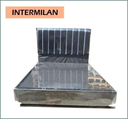 DIVAN TYPE INTERMILAN - RISBANG TEMPAT TIDUR - SANDARAN MINIMALIS KANCING MURAH BERGARANSI 140X200 A