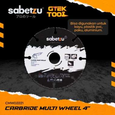 Mata Gerinda Multifungsi 4" Carbide Cutting Multi Wheel Sabetzu